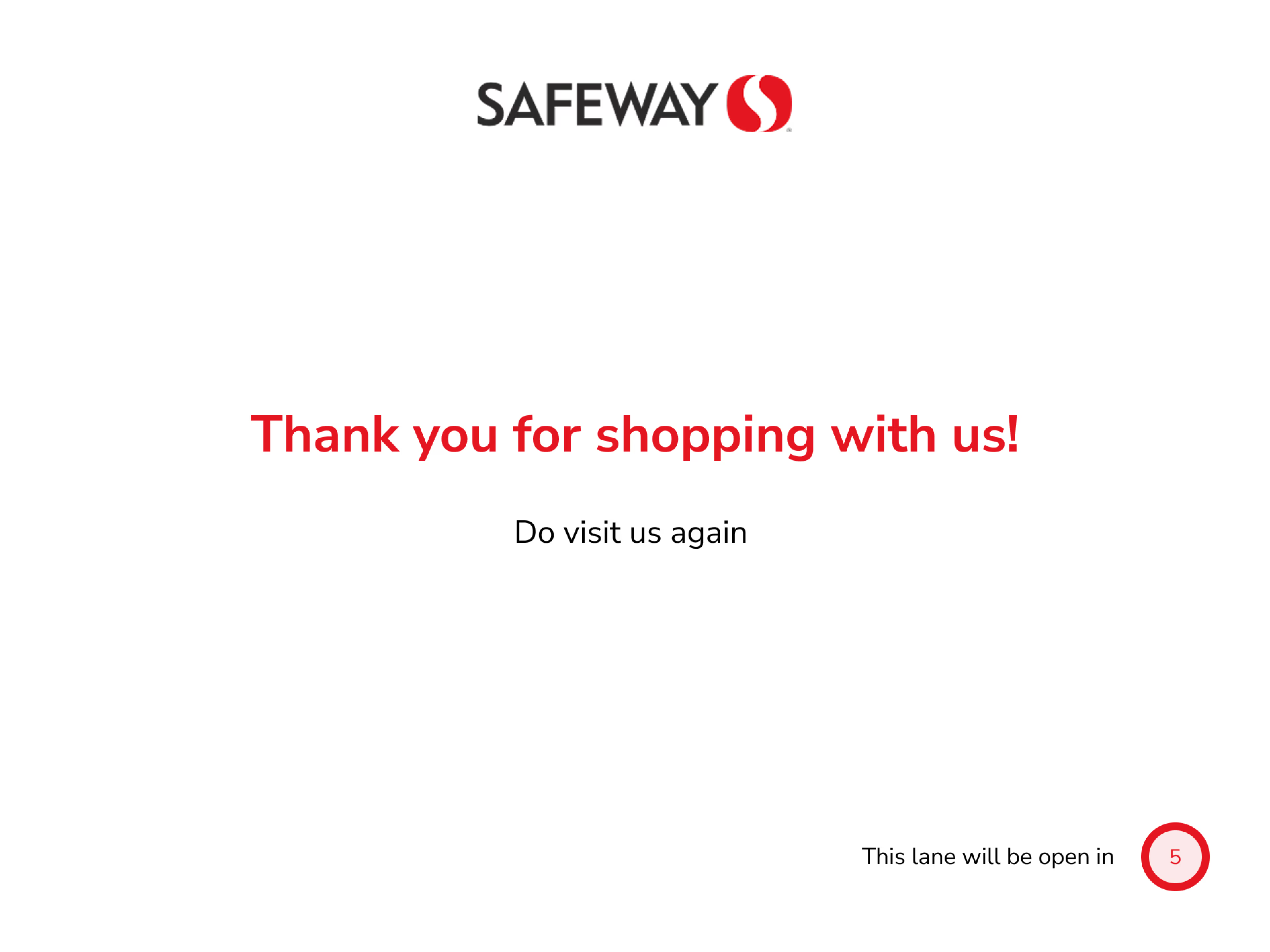 Final payment confirmation screen